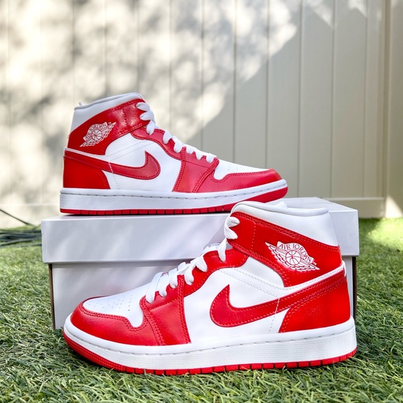 Jordan Shoes Womens Nike Air Jordan Mid Habanero Red Poshmark